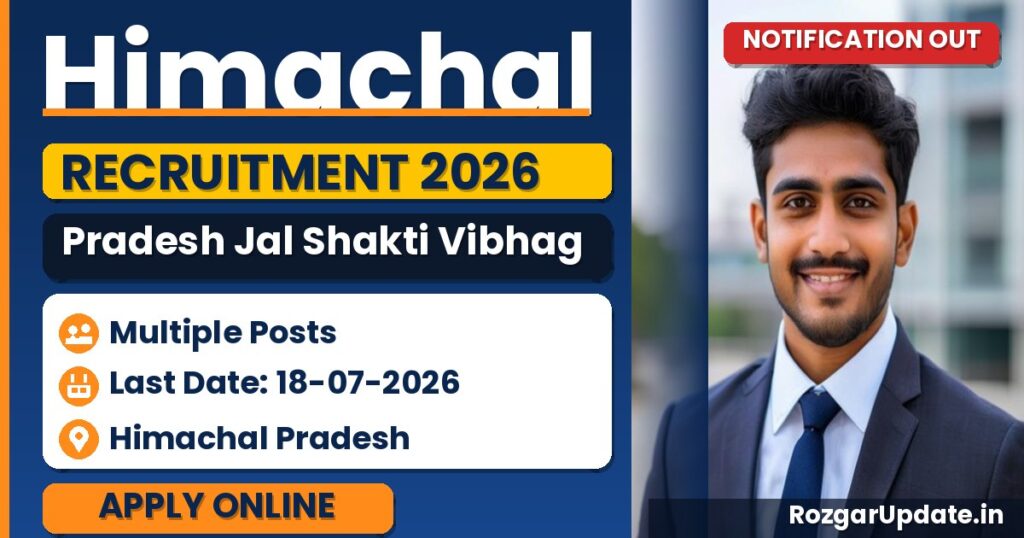 Himachal Pradesh Jal Shakti Vibhag Recruitment 2026 - banner image