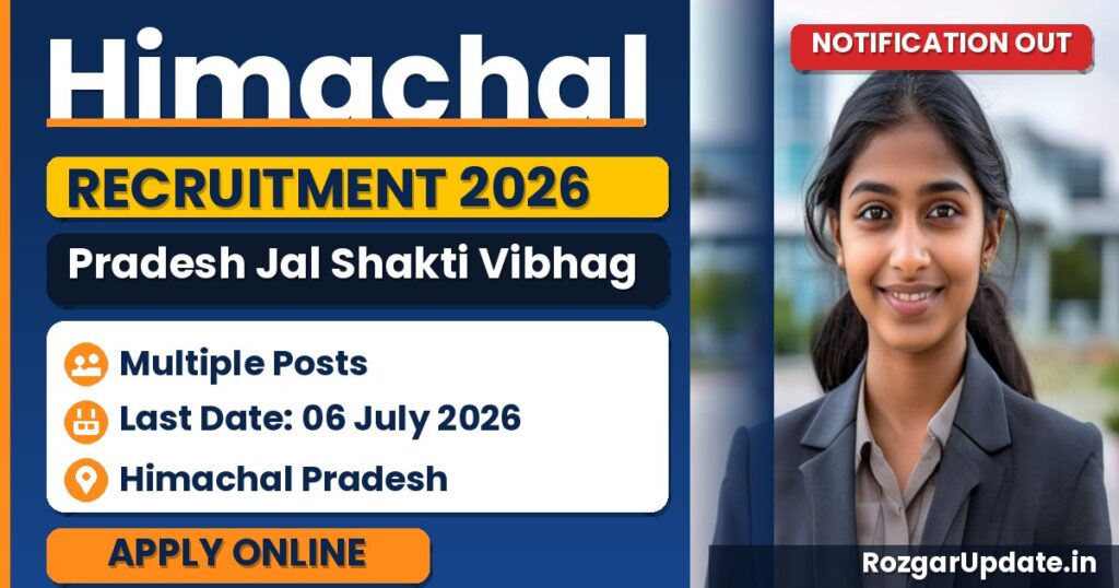 Himachal Pradesh Jal Shakti Vibhag Recruitment 2026 - banner image