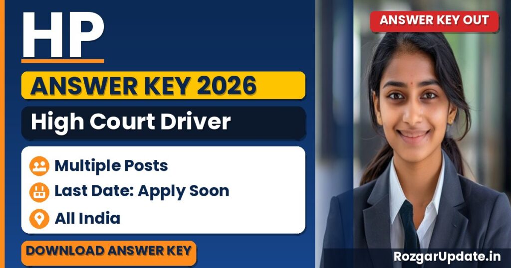 HP High Court Driver Answer Key 2026 - banner image