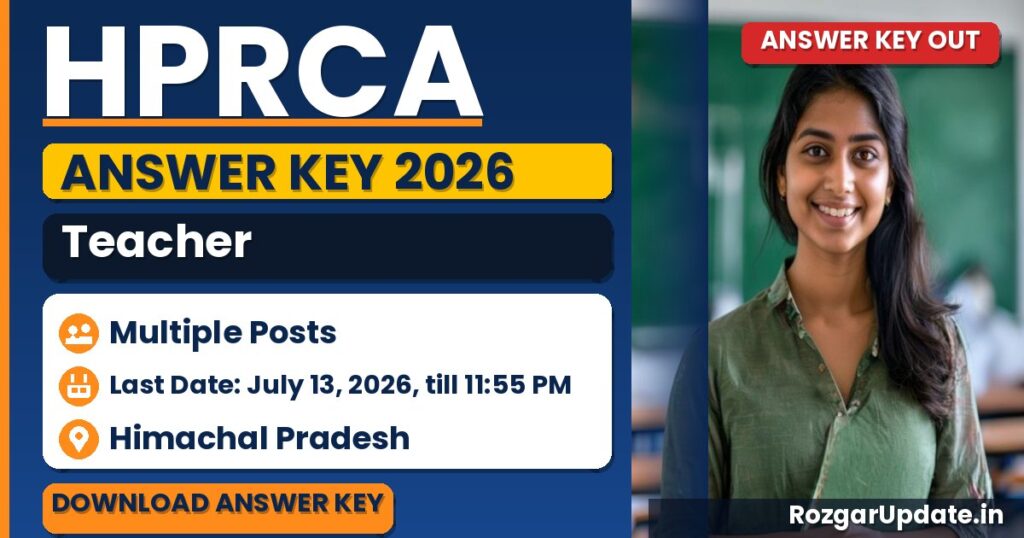 HPRCA Teacher Answer Key 2026 Out – Raise Objection for History & Economics Teacher Posts - banner image