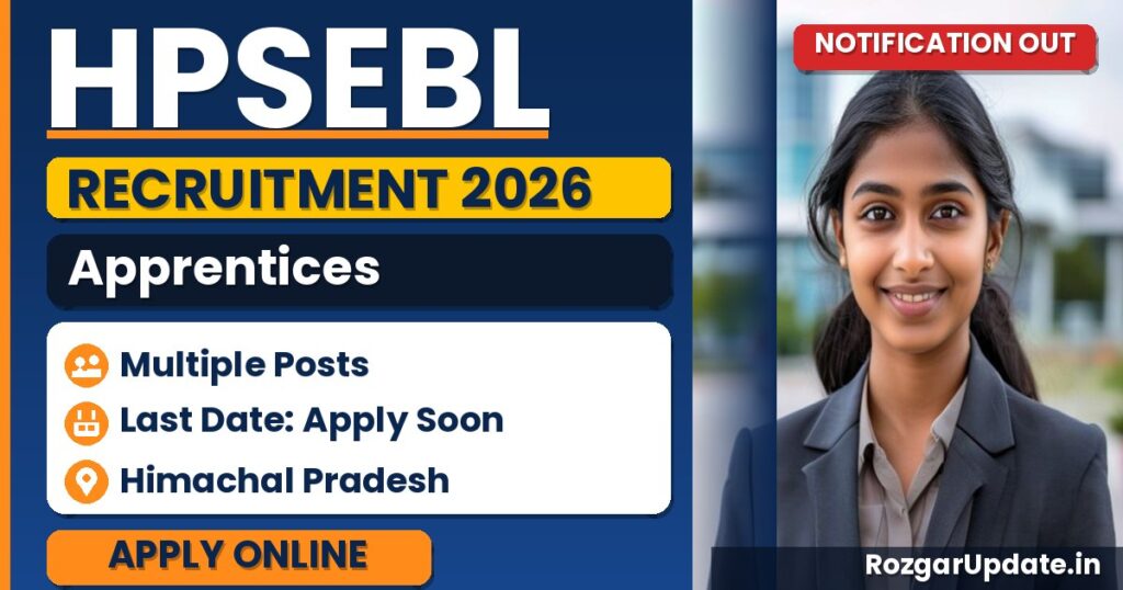 HPSEBL Apprentices Recruitment 2026 Notification Out - banner image