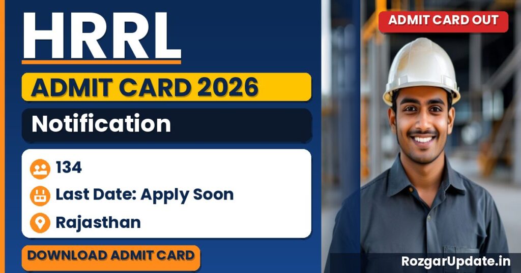 HRRL Admit Card 2026 - banner image