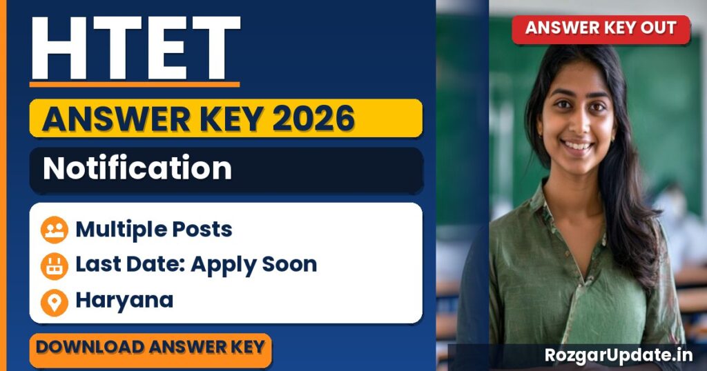 HTET Answer Key 2026 - banner image