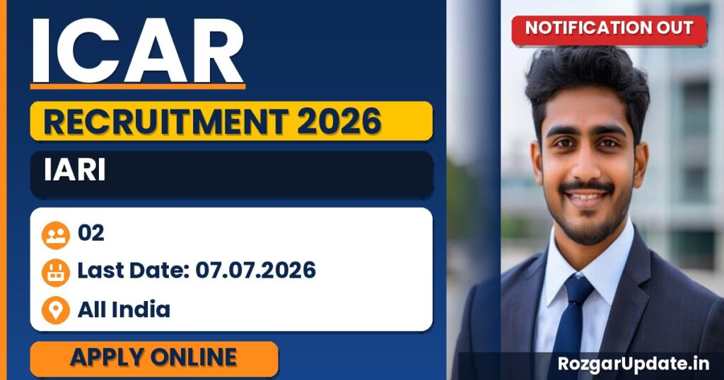 ICAR IARI Recruitment 2026 - banner image