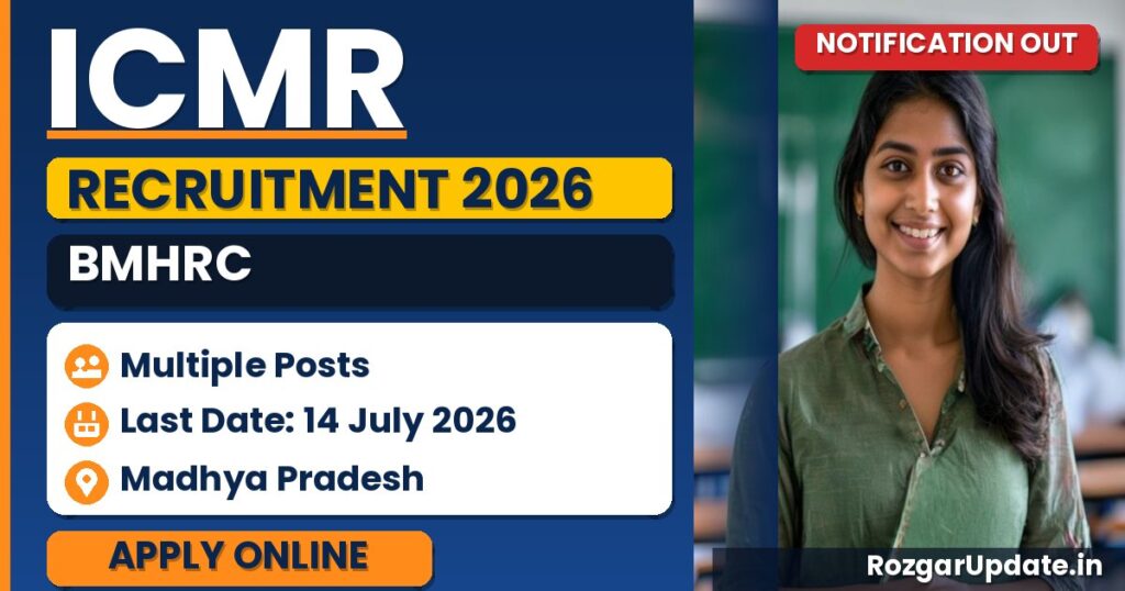 ICMR BMHRC Recruitment 2026 - banner image