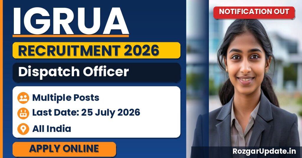 IGRUA Dispatch Officer Recruitment 2026 - banner image