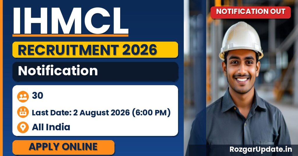 IHMCL Recruitment 2026: Notification, Vacancy, Eligibility & Apply Online for Systems Engineer (ITS) - banner image