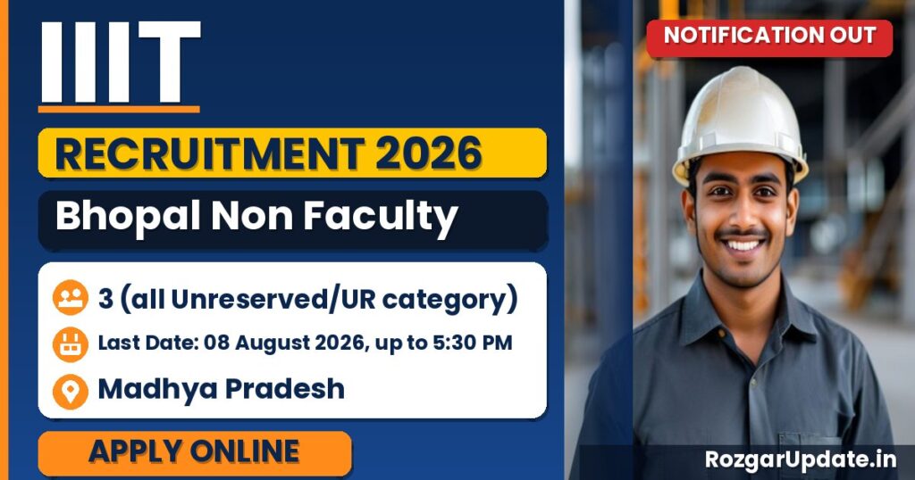 IIIT Bhopal Non Faculty Recruitment 2026 - banner image