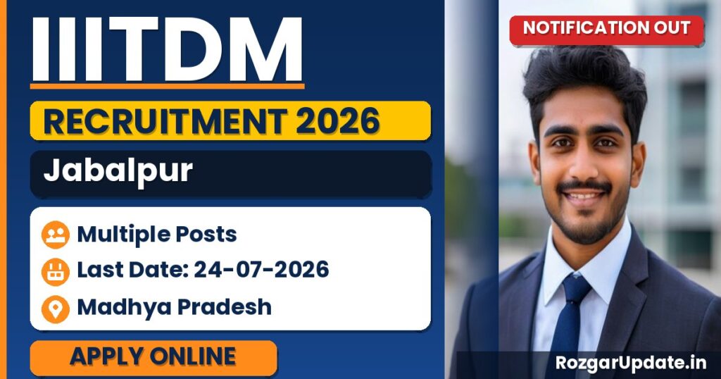 IIITDM Jabalpur Recruitment 2026 - banner image