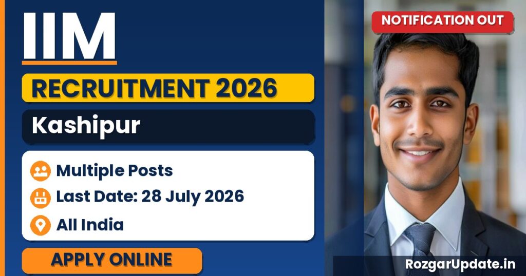 IIM Kashipur Recruitment 2026 - banner image