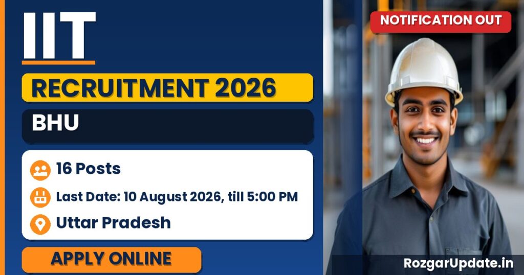 IIT BHU Recruitment 2026 - banner image