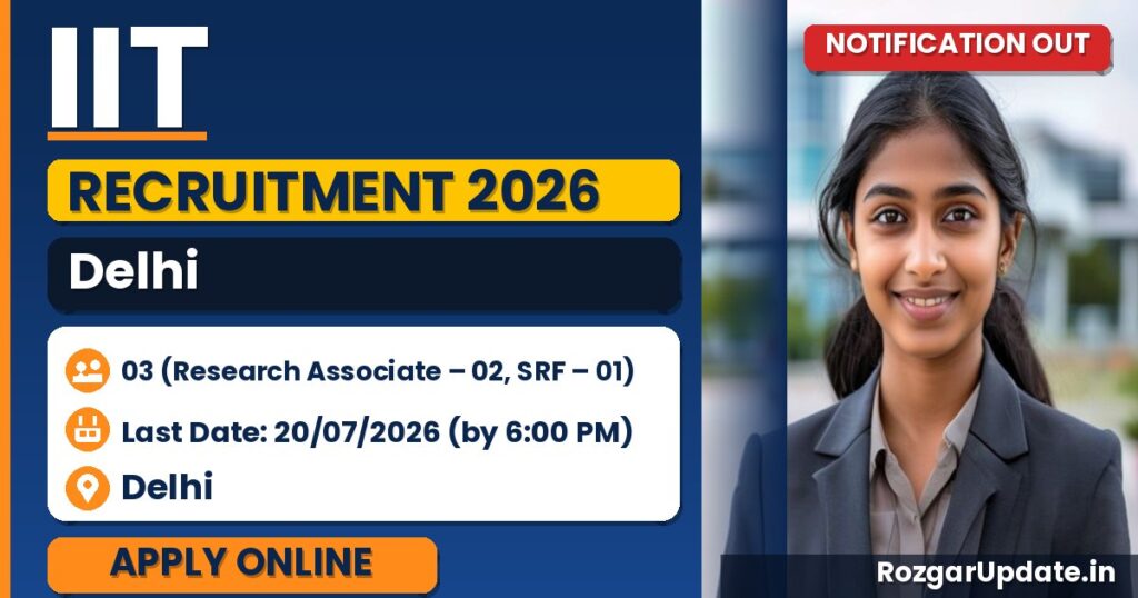IIT Delhi Recruitment 2026 - banner image