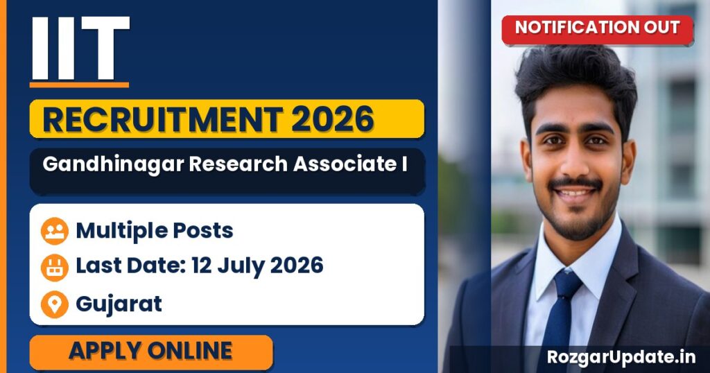 IIT Gandhinagar Research Associate II Recruitment 2026 - banner image