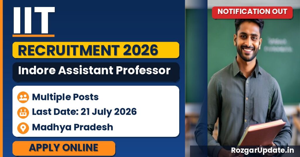 IIT Indore Assistant Professor Recruitment 2026 - banner image