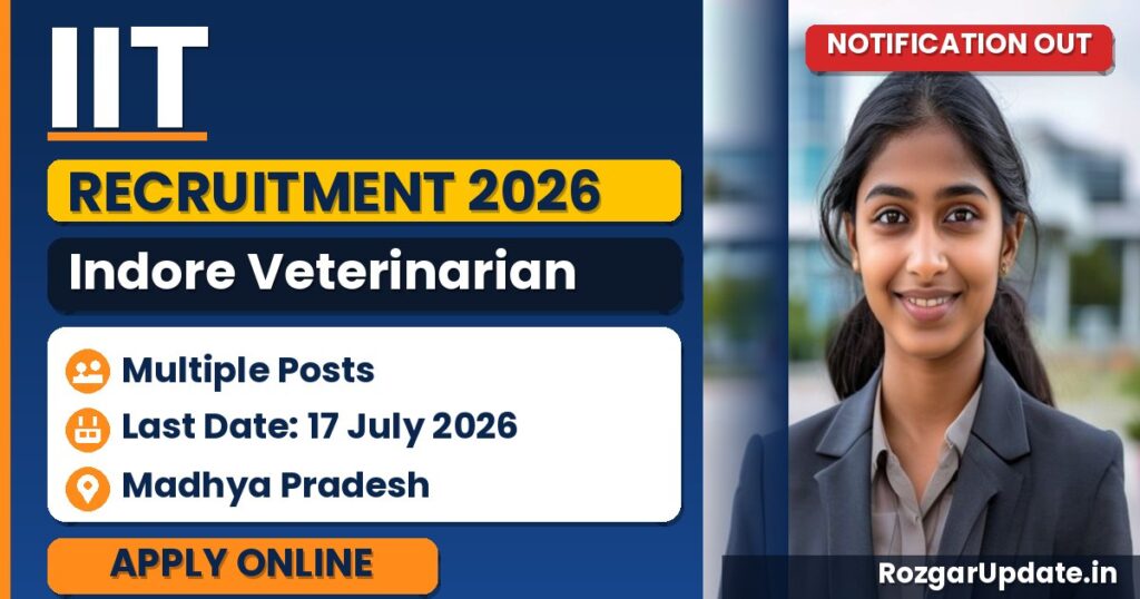IIT Indore Veterinarian Recruitment 2026 - banner image