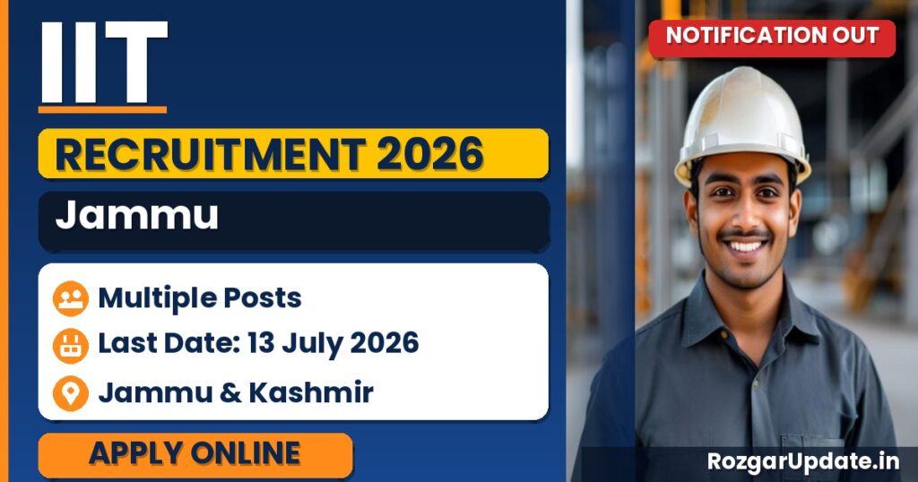 IIT Jammu Recruitment 2026 - banner image