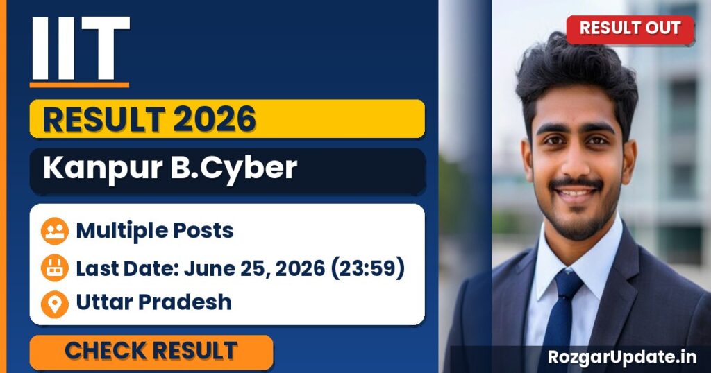 IIT Kanpur B.Cyber Result 2026 - banner image