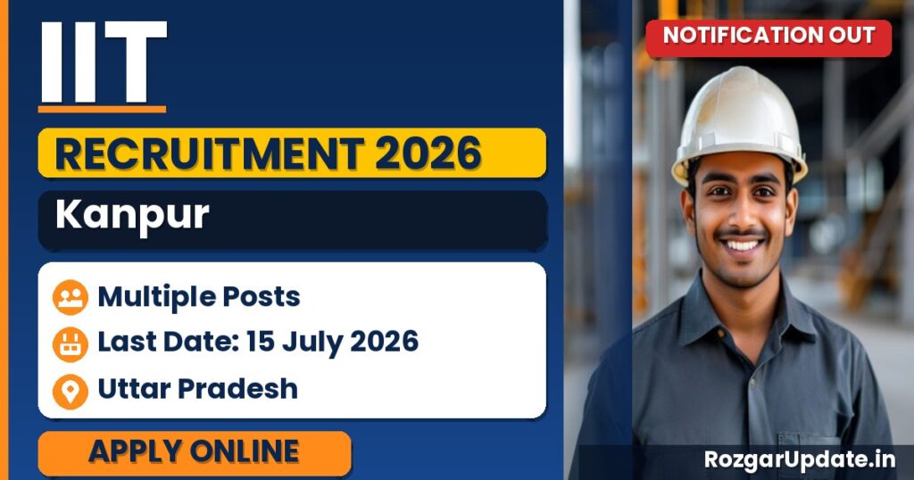 IIT Kanpur Recruitment 2026 - banner image