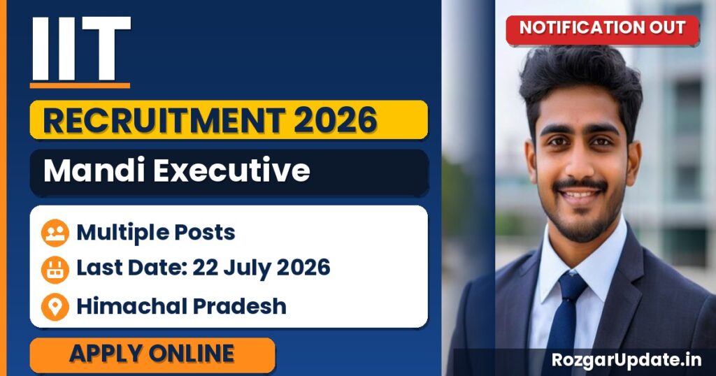 IIT Mandi Executive Recruitment 2026 - banner image