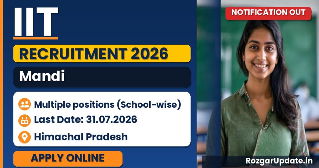 IIT Mandi Recruitment 2026 - banner image