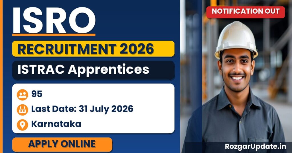 ISRO ISTRAC Apprentices Recruitment 2026 Notification Out - banner image