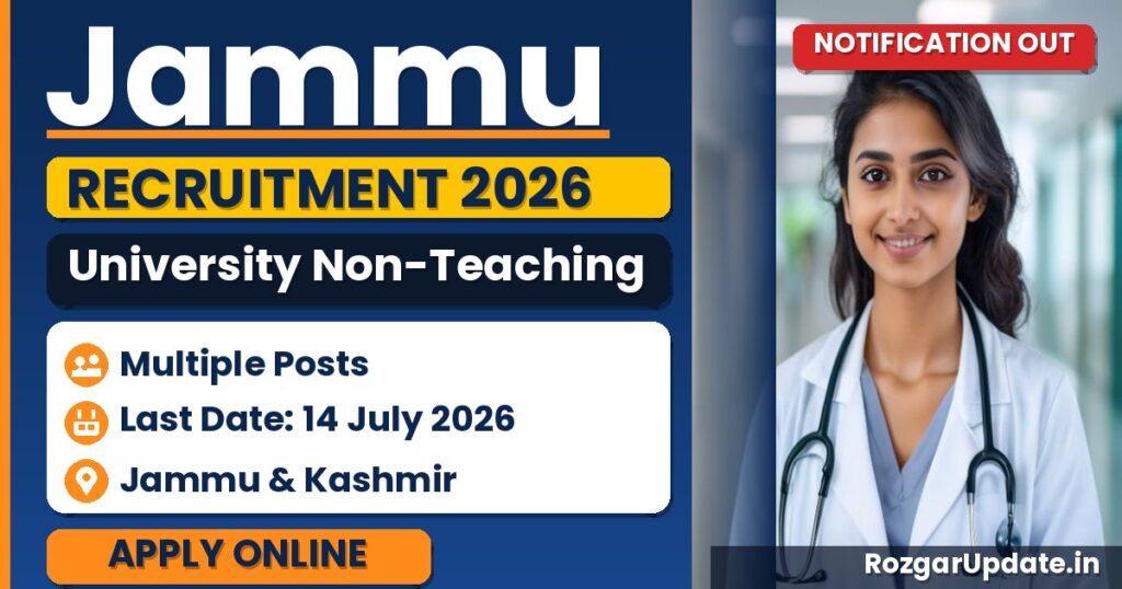 Jammu University Non-Teaching Recruitment 2026 - banner image