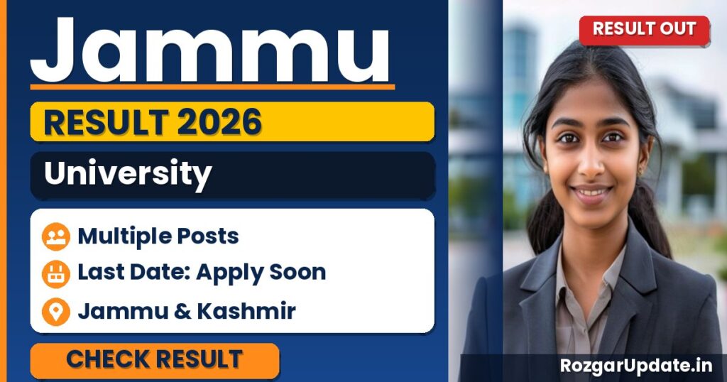 Jammu University Result 2026 Out - banner image