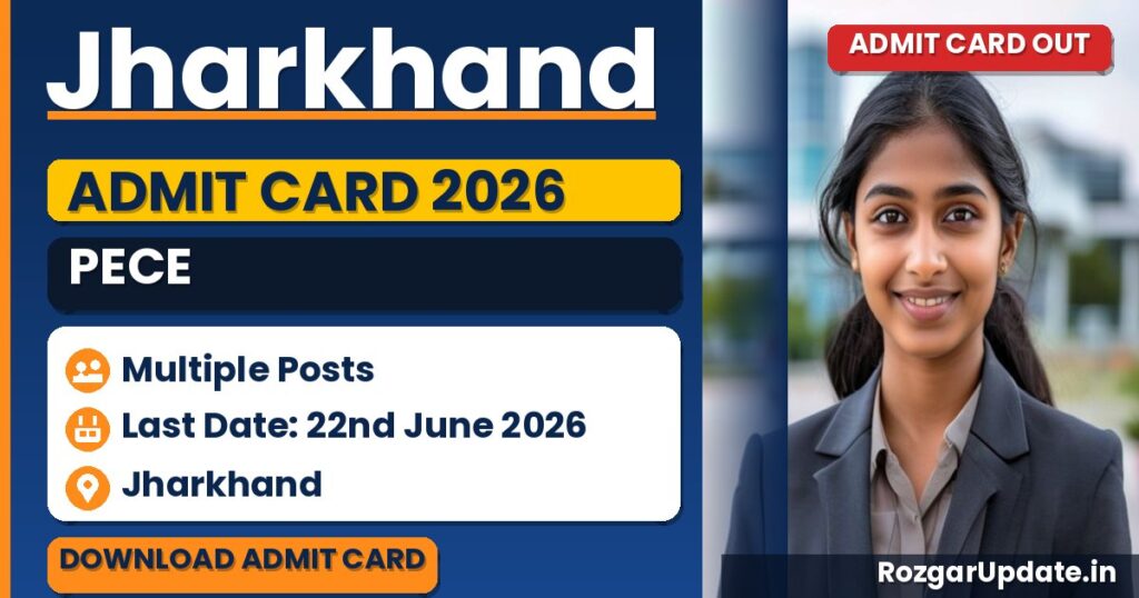 Jharkhand PECE Admit Card 2026 - banner image