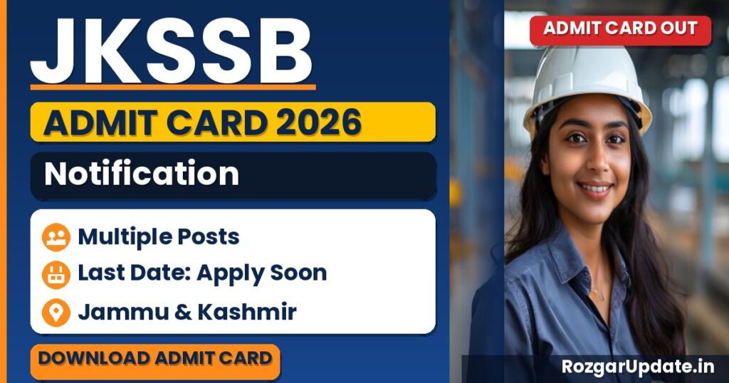 JKSSB Admit Card 2026 Out: Download for Technician & CSSD - banner image