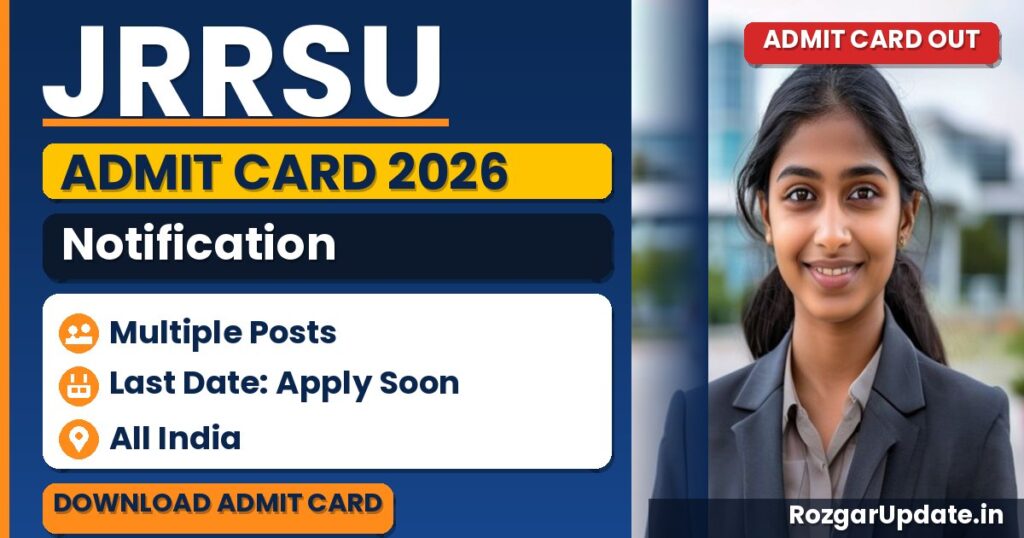 JRRSU Admit Card 2026 - banner image