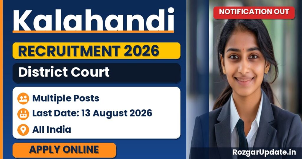 Kalahandi District Court Recruitment 2026 - banner image