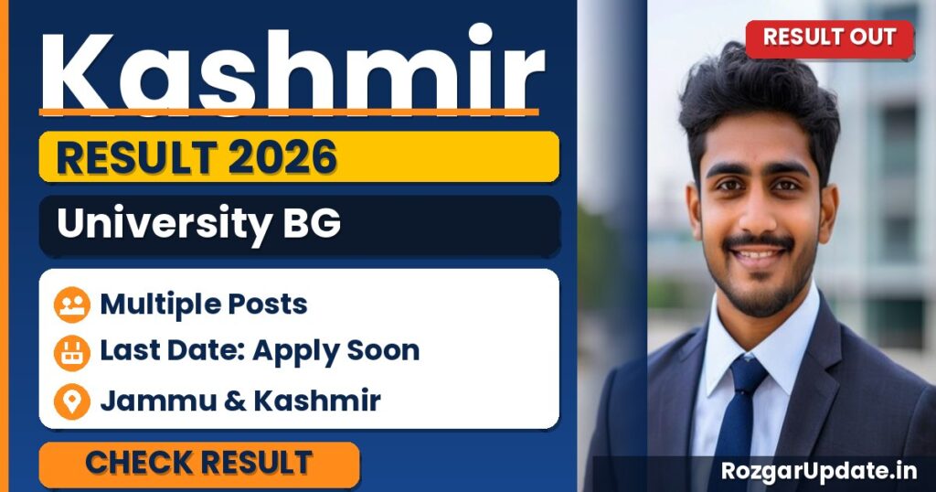 Kashmir University BG Result 2026 Out - banner image