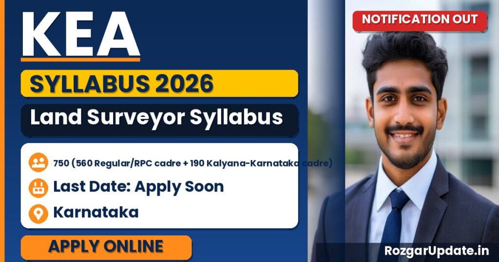 KEA Land Surveyor Syllabus 2026 PDF - banner image