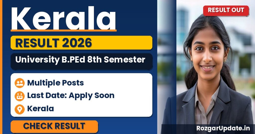 Kerala University B.PEd 8th Semester Result 2026 Out - banner image