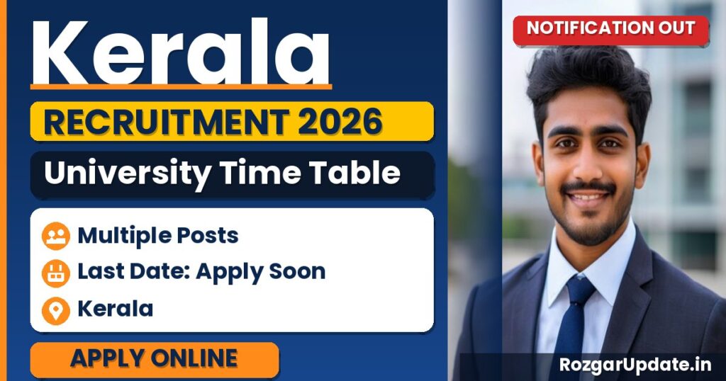 Kerala University Time Table 2026 - banner image