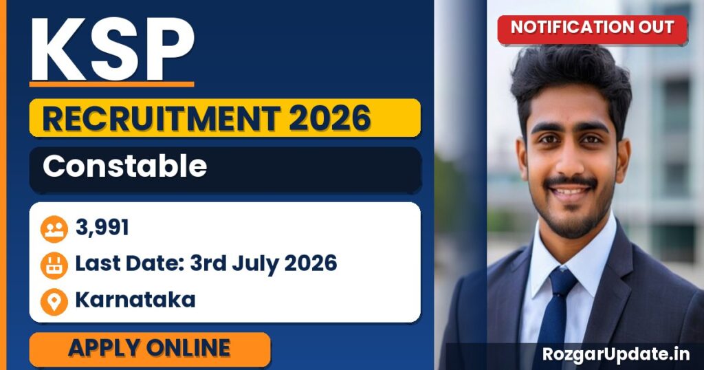 KSP Constable Recruitment 2026 Notification Out - banner image