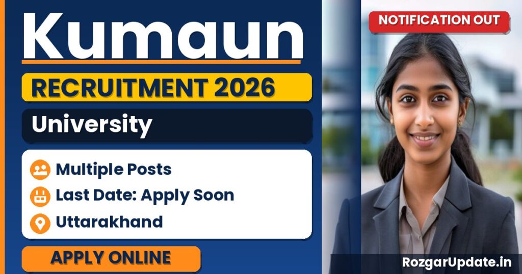 Kumaun University Recruitment 2026: Walk-in for JRF & Projects - banner image
