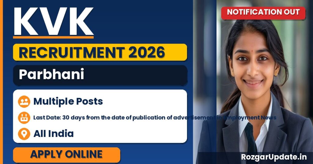 KVK Parbhani Recruitment 2026 - banner image