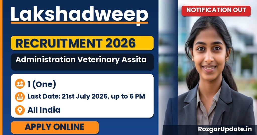 Lakshadweep Administration Veterinary Assitant Surgeons Recruitment 2026 - banner image