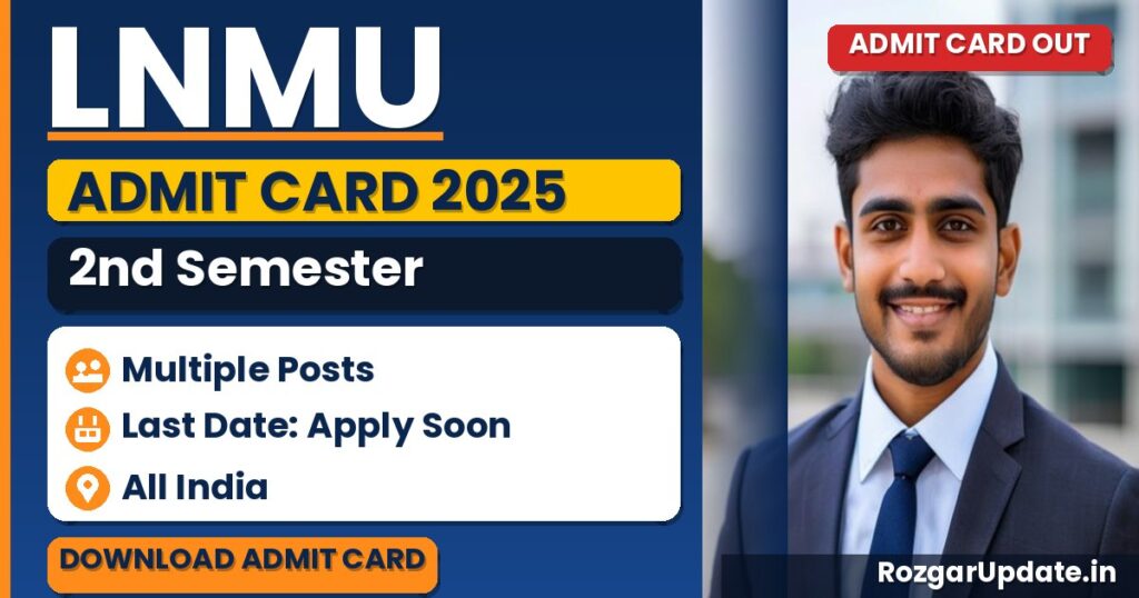 LNMU 2nd Semester Admit Card 2025-29 - banner image