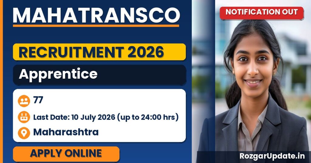 MAHATRANSCO Apprentice Recruitment 2026 - banner image