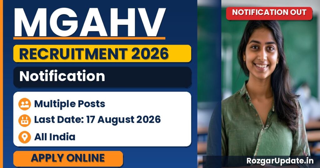 MGAHV Recruitment 2026: Apply Online for 11 Faculty Posts - banner image
