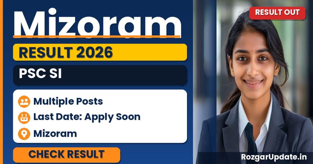 Mizoram PSC SI Result 2026: Final Selection List Released - banner image