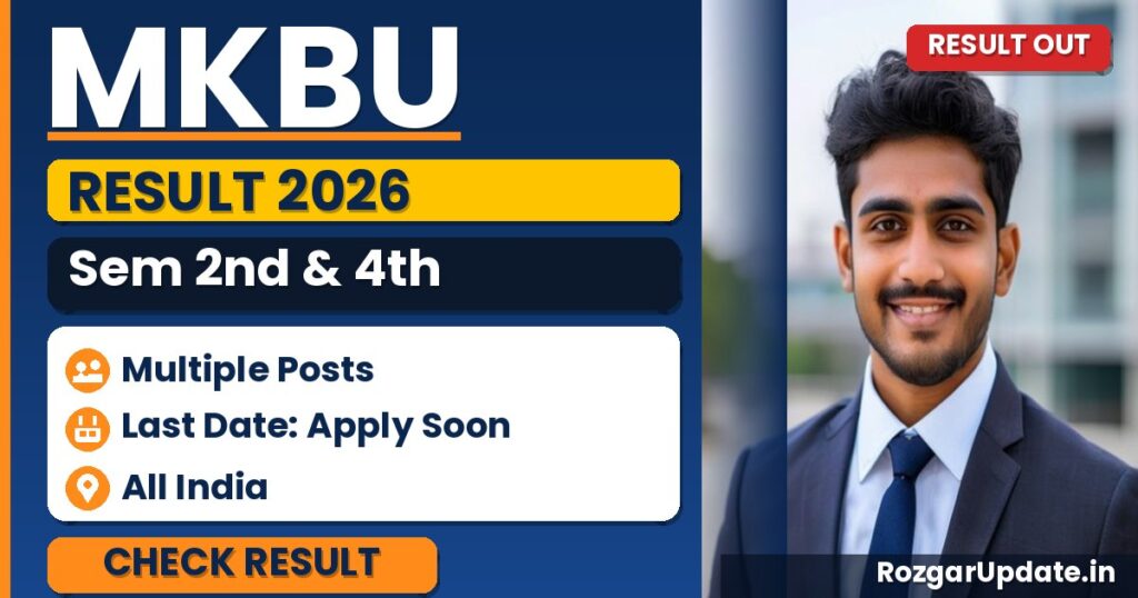 MKBU Sem 2nd & 4th Result 2026 Out - banner image