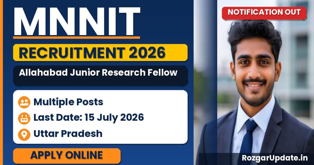 MNNIT Allahabad Junior Research Fellow Recruitment 2026 - banner image