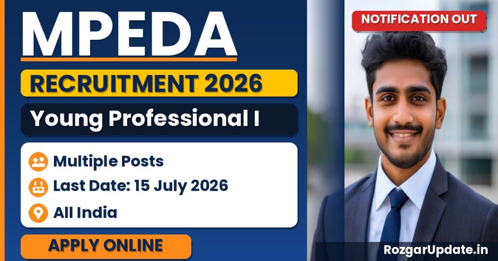 MPEDA Young Professional I Recruitment 2026 - banner image