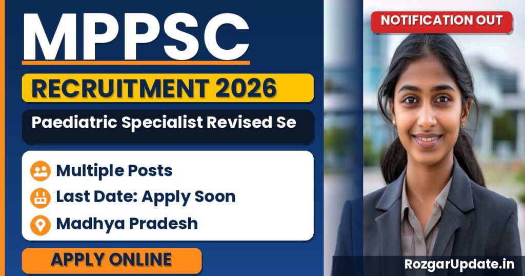 MPPSC Paediatric Specialist Revised Selection List 2026 Out - banner image