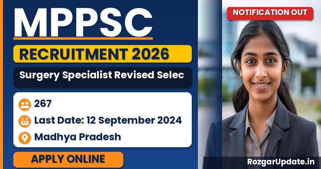 MPPSC Surgery Specialist Revised Selection List 2026 - banner image