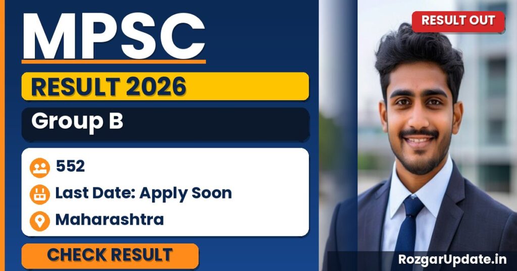 MPSC Group B Result 2026 Out - banner image