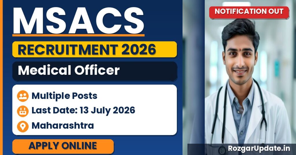 MSACS Medical Officer Recruitment 2026 - banner image